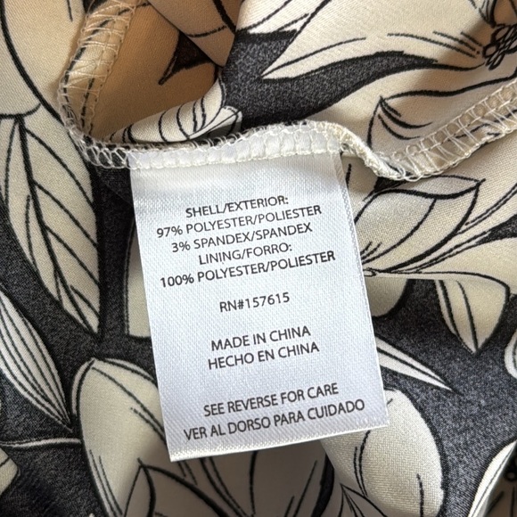 Nicole Miller Monochrome Floral Midi Dress - Picture 9 of 13